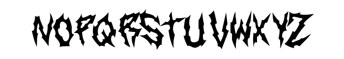 Blackened Rumbling Font LOWERCASE