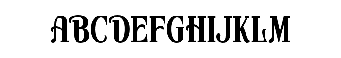 Blackens-Regular Font UPPERCASE