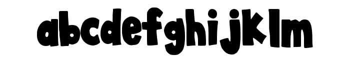 Blacker Note Regular Font LOWERCASE