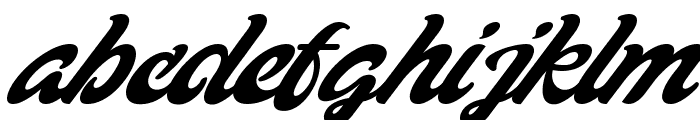 Blacker Script Italic Font LOWERCASE