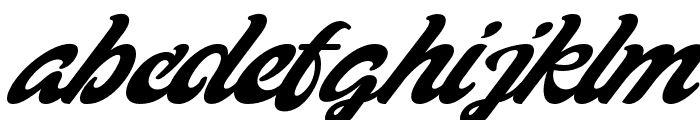 BlackerScript-Italic Font LOWERCASE