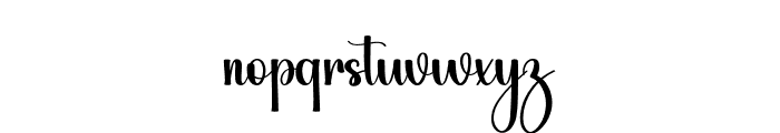 Blackink Calligraphy Font LOWERCASE