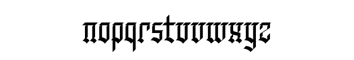 Blackmonth Font LOWERCASE