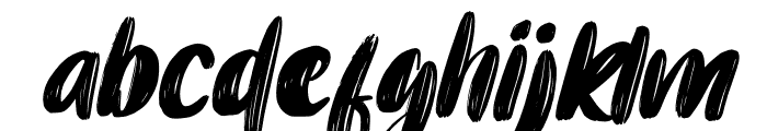 Blackness-Italic Font LOWERCASE