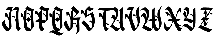 Blackpearl-Regular Font UPPERCASE