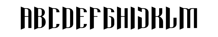 Blacks Metalan Font UPPERCASE