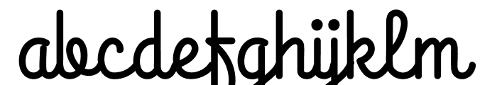 Blackscript Letter Font LOWERCASE