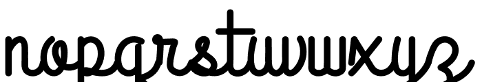 Blackscript Letter Font LOWERCASE