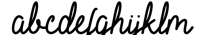 Blackshear Script Font LOWERCASE