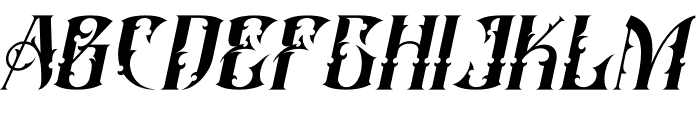 Blacksiny Italic Font LOWERCASE