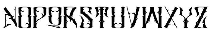 Blacksiny Font UPPERCASE