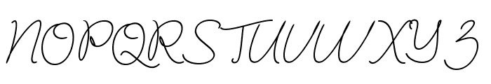 Blackstore Signature Font UPPERCASE