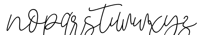 Blackstore Signature Font LOWERCASE