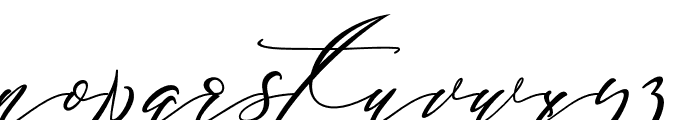 Blackthise Font LOWERCASE