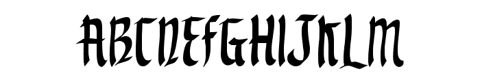 Blackthorn Regular Font UPPERCASE
