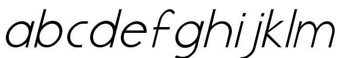 Blacktie Narrow Oblique Font LOWERCASE