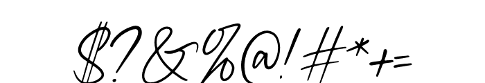 Blackwealth Script Font OTHER CHARS