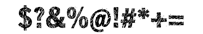 Blackwood Regular Font OTHER CHARS