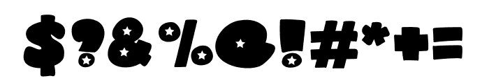 Blacky Star Font OTHER CHARS
