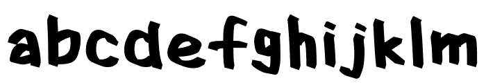 Blackybold Regular Font LOWERCASE