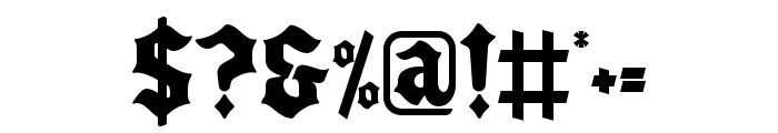 Blactterlod-Regular Font OTHER CHARS