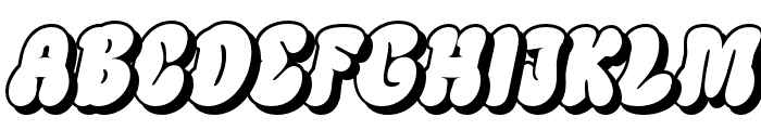 Blagbag-ItalicShadow Font UPPERCASE
