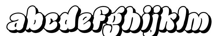Blagbag-ItalicShadow Font LOWERCASE