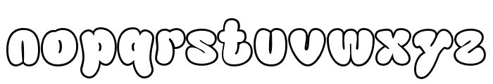 Blagbag-Outline Font LOWERCASE