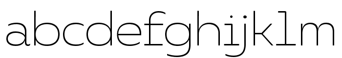 Blanc Groove Thin Font LOWERCASE