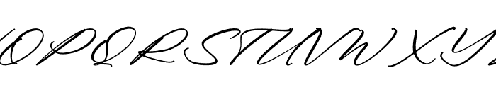 Blanchard Italic Font UPPERCASE