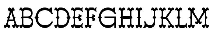 Blank Gunshot Regular Font UPPERCASE