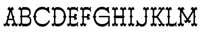 BlankGunshot-Regular Font UPPERCASE