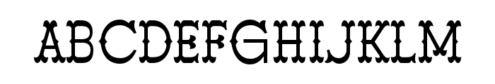 BlankGunshot-Regular Font LOWERCASE