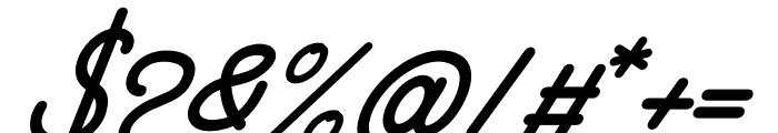 Blankenship Italic Font OTHER CHARS
