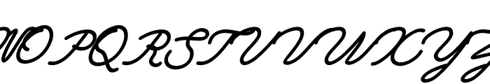 Blankenship Italic Font UPPERCASE