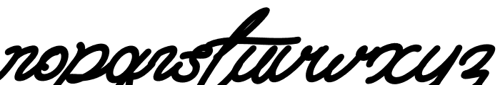 Blankenship Italic Font LOWERCASE