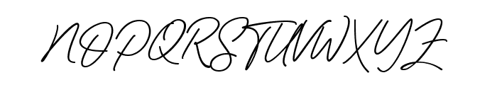 Blankers Signature Font UPPERCASE