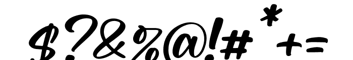 Blaster Italic Font OTHER CHARS