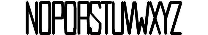 Blaster regular Font UPPERCASE