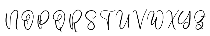 Blasting Signature Font UPPERCASE