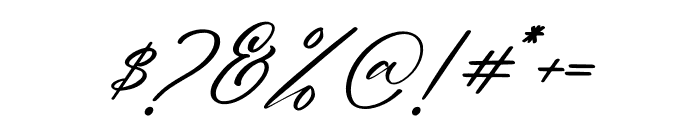 Blendaria Italic Font OTHER CHARS