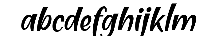 Blending Attraction Italic Font LOWERCASE