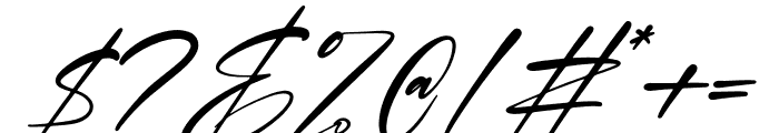 Blendstera Italic Font OTHER CHARS