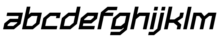 Blenger Tech Italic Font LOWERCASE