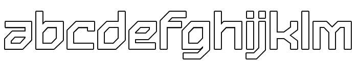 Blenger Tech Outline Font LOWERCASE