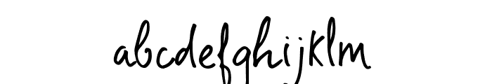 BlessedPrint-ShriftonBold Font LOWERCASE