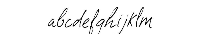 BlessedPrint-ShriftonItalic Font LOWERCASE