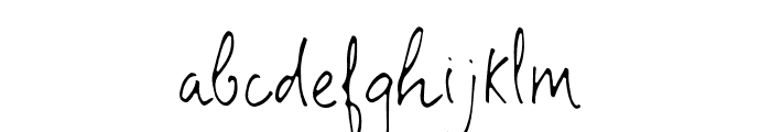 BlessedPrint-Shrifton Font LOWERCASE