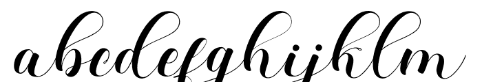 BlessedYouth Font LOWERCASE