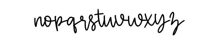 Blestia Handwritten Font LOWERCASE